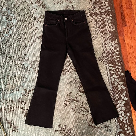 Zara Jeans Zara Crop Kick Flare Jeans Poshmark